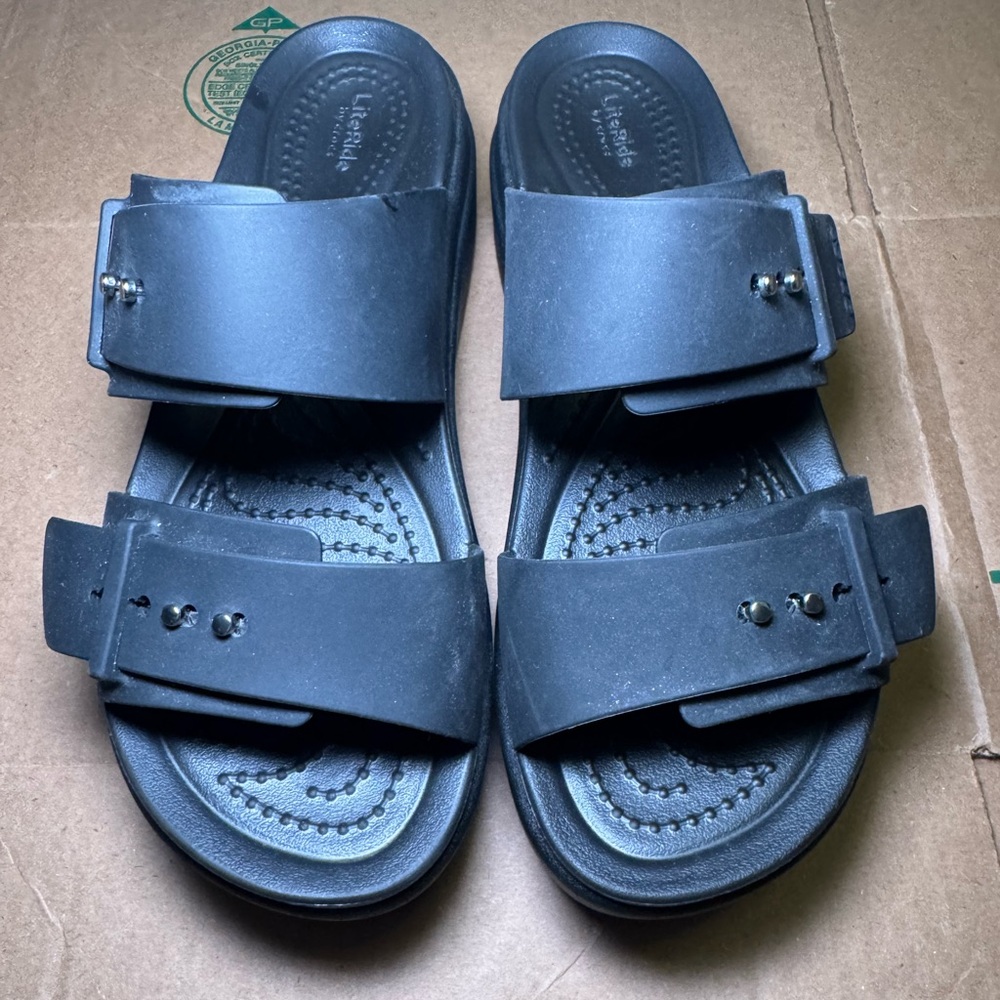 CROCS Classic Black Sandals – women’s size 6